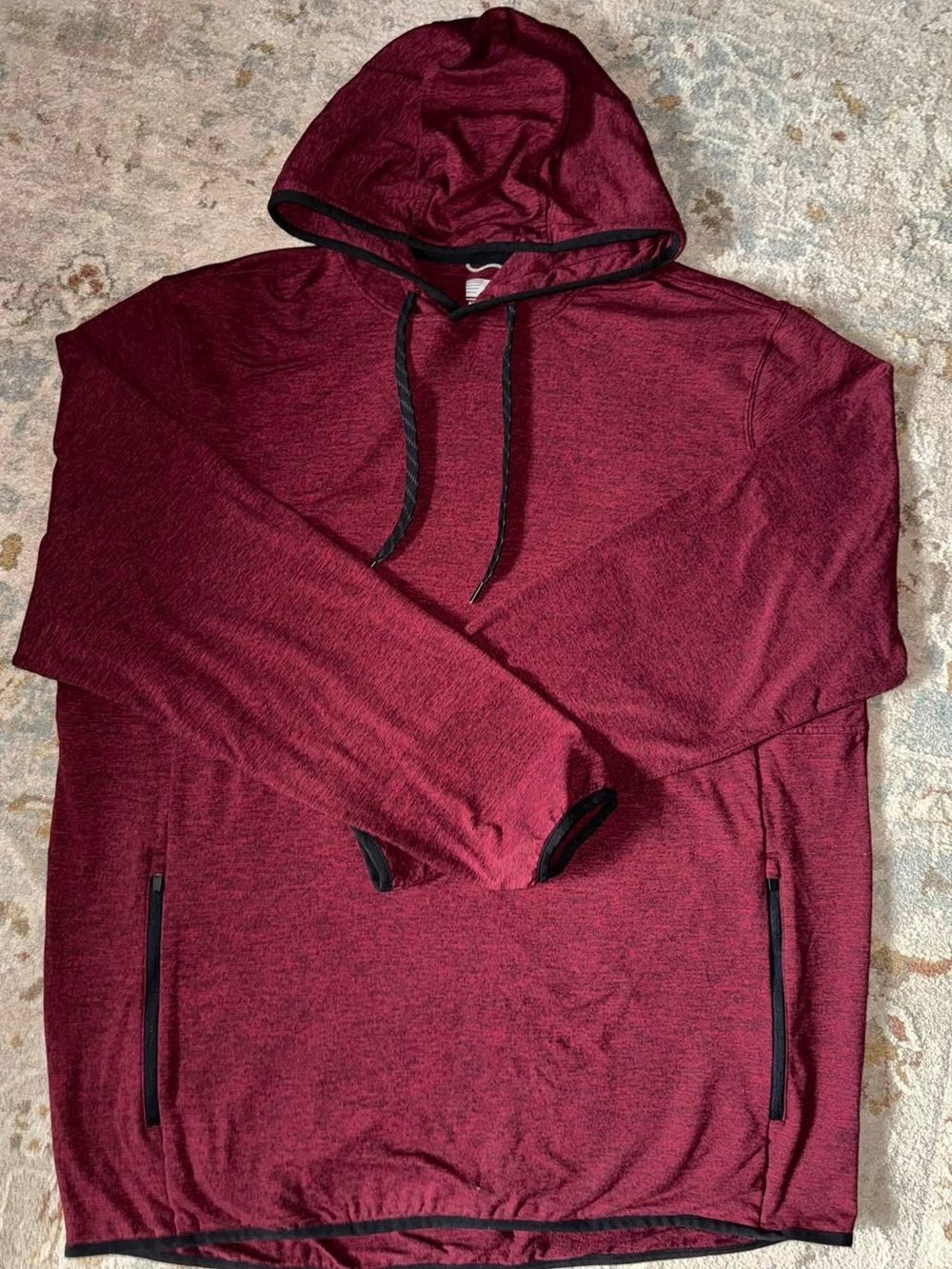 American Eagle Outfitters Maroon Hooded Pullover